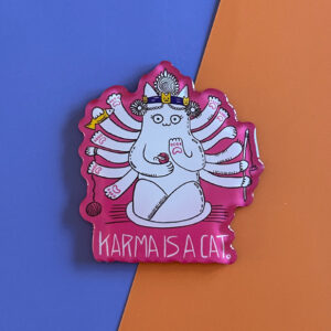 karma cat magnet