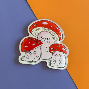 pure mushroom cat magnet