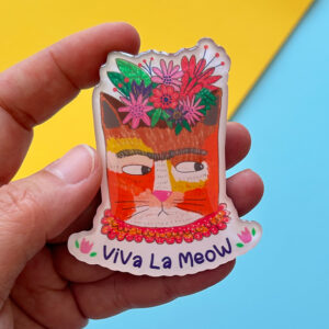 Viva la meow magnet
