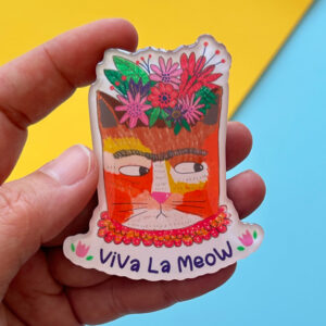 Viva la meow magnet